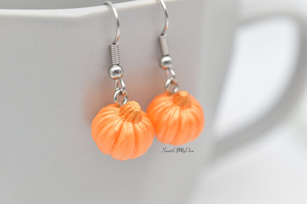 Sparkle Pumpkin Dangle Earrings - Choose Your Style