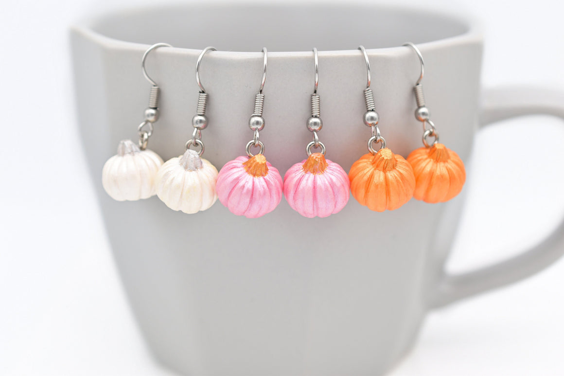 Sparkle Pumpkin Dangle Earrings - Choose Your Style