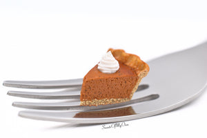 Pumpkin Pie Slice Charm - Necklace/Charm/Keychain