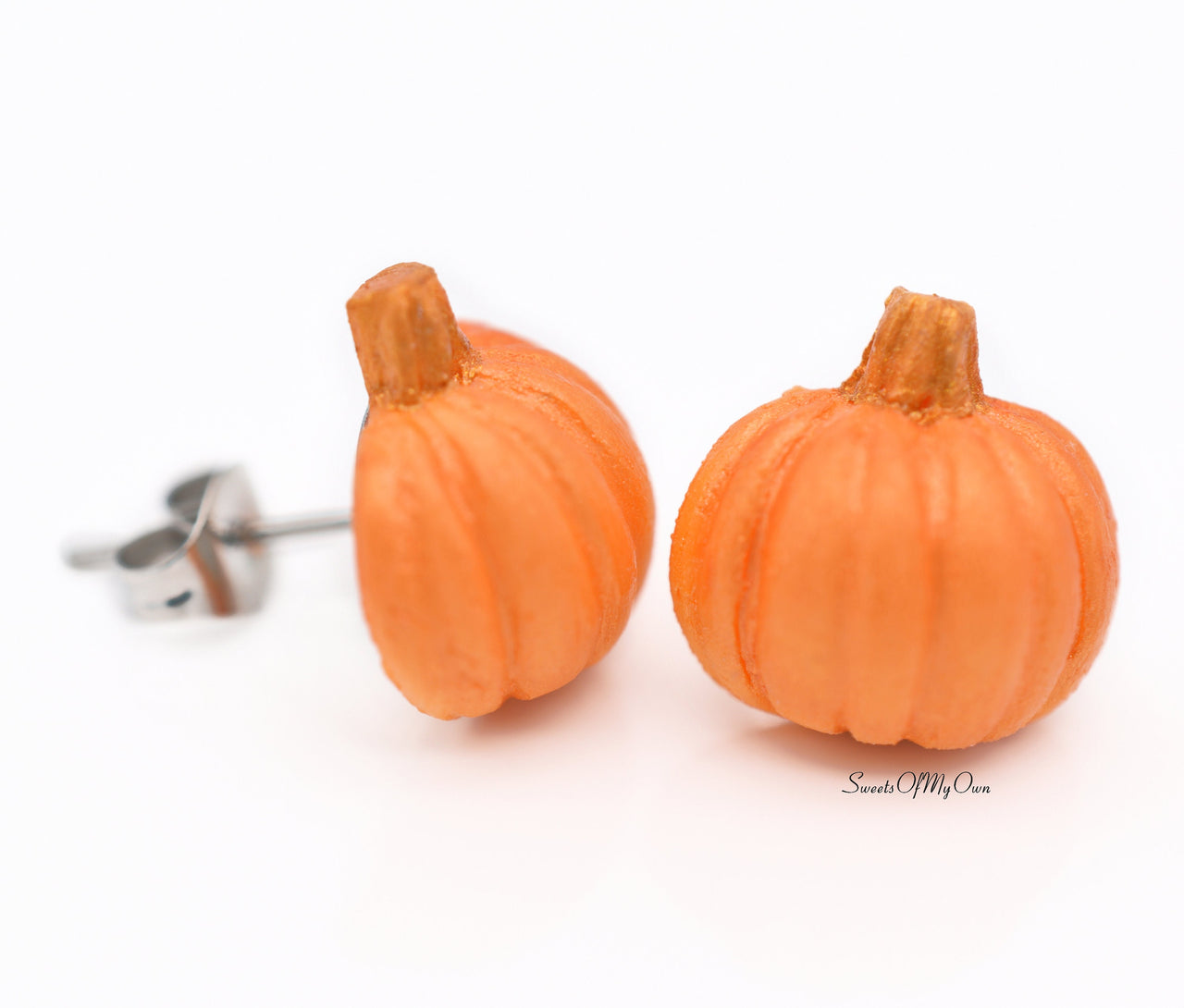 Sparkle Pumpkin Stud Earrings - Choose Your Style