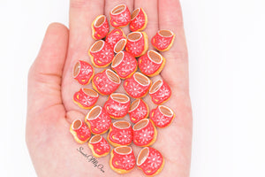 Christmas Red Themed Hot Drink Biscuit (small) - Necklace/Charm