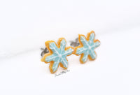 Thumbnail for Snowflake Shaped Icing Biscuit - Stud Earrings - Choose Your Style