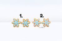 Thumbnail for Snowflake Shaped Icing Biscuit - Stud Earrings - Choose Your Style