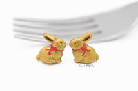 Thumbnail for Chocolate Bunny Stud Earrings Sweetsofmyown