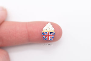 Union Jack Cupcake Stud Earrings - Jubilee Celebration Jewellery