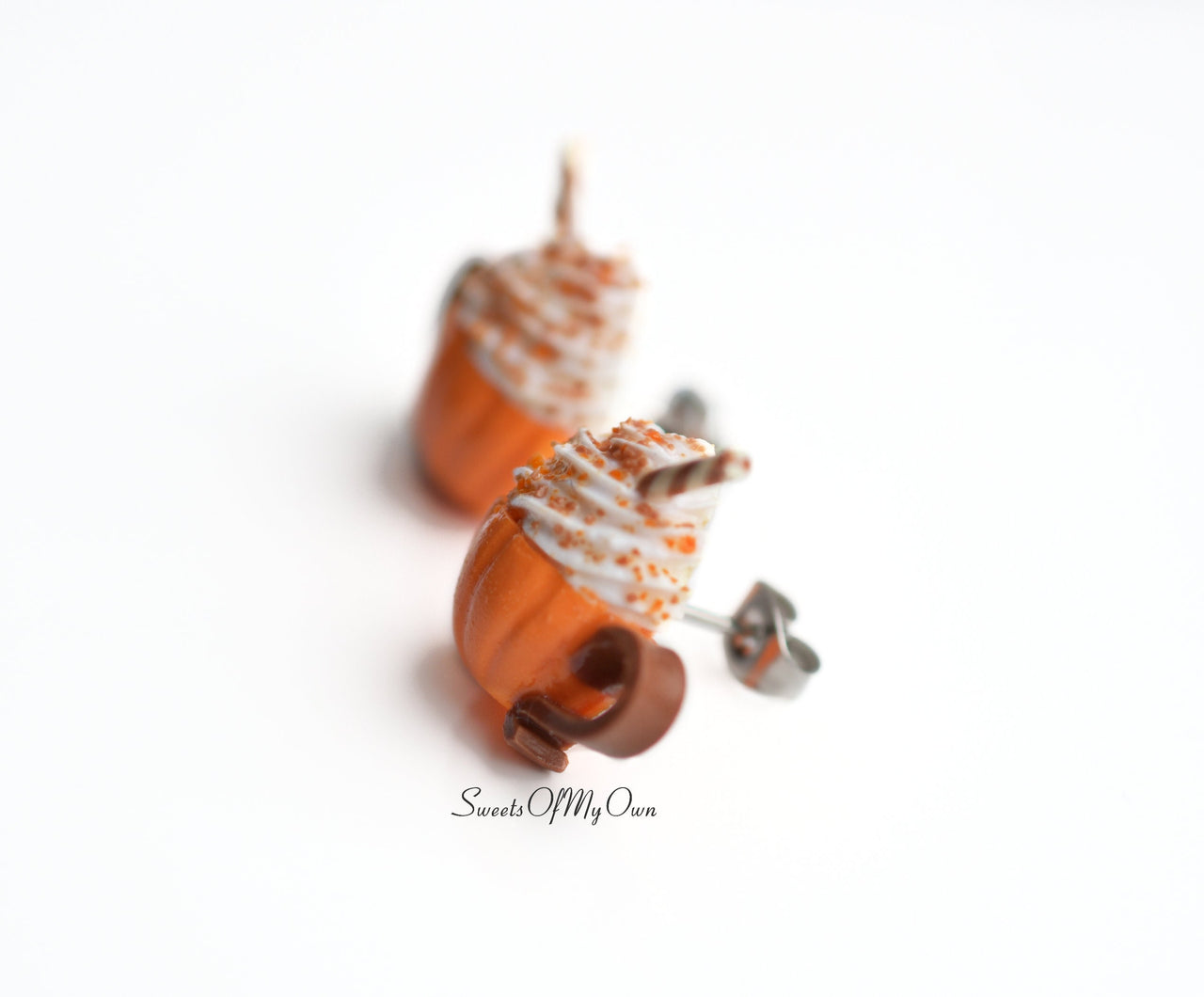 Pumpkin Spiced Latte Stud Earrings Sweetsofmyown