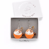 Thumbnail for Pumpkin Spice Deluxe Hot Chocolate - Dangle Earrings