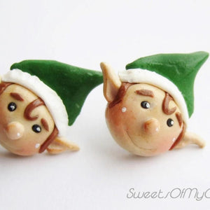 Christmas Elf - Stud Earrings - SweetsOfMyOwn