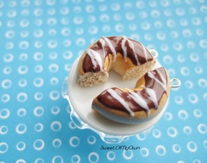 Chocolate Donut Halves BFF Charms - Necklace/Charm/Keychain - MTO