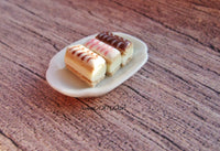 Thumbnail for Miniature Custard Slice - Iced Custard Slices in Miniature - Bakery Item for Doll House 1:12 Scale - SweetsOfMyOwn