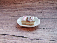 Thumbnail for Miniature Custard Slice - Iced Custard Slices in Miniature - Bakery Item for Doll House 1:12 Scale - SweetsOfMyOwn
