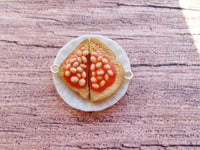 Thumbnail for Beans on Toast Slice - Dangle Earrings - MTO
