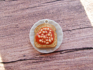 Beans on Toast Charm - Necklace/Charm/Keychain - MTO