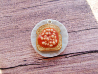 Thumbnail for Beans on Toast Charm - Necklace/Charm/Keychain - MTO
