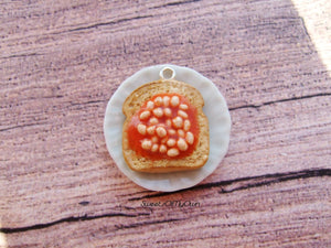 Beans on Toast Charm - Necklace/Charm/Keychain - MTO