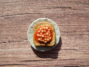 Beans on Toast Charm - Necklace/Charm/Keychain - MTO