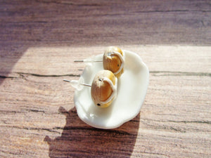 Hot Cross Bun - Stud Earrings - MTO
