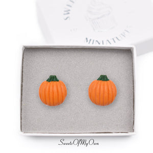 Pumpkin Stud Earrings