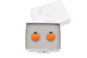 Pumpkin Stud Earrings