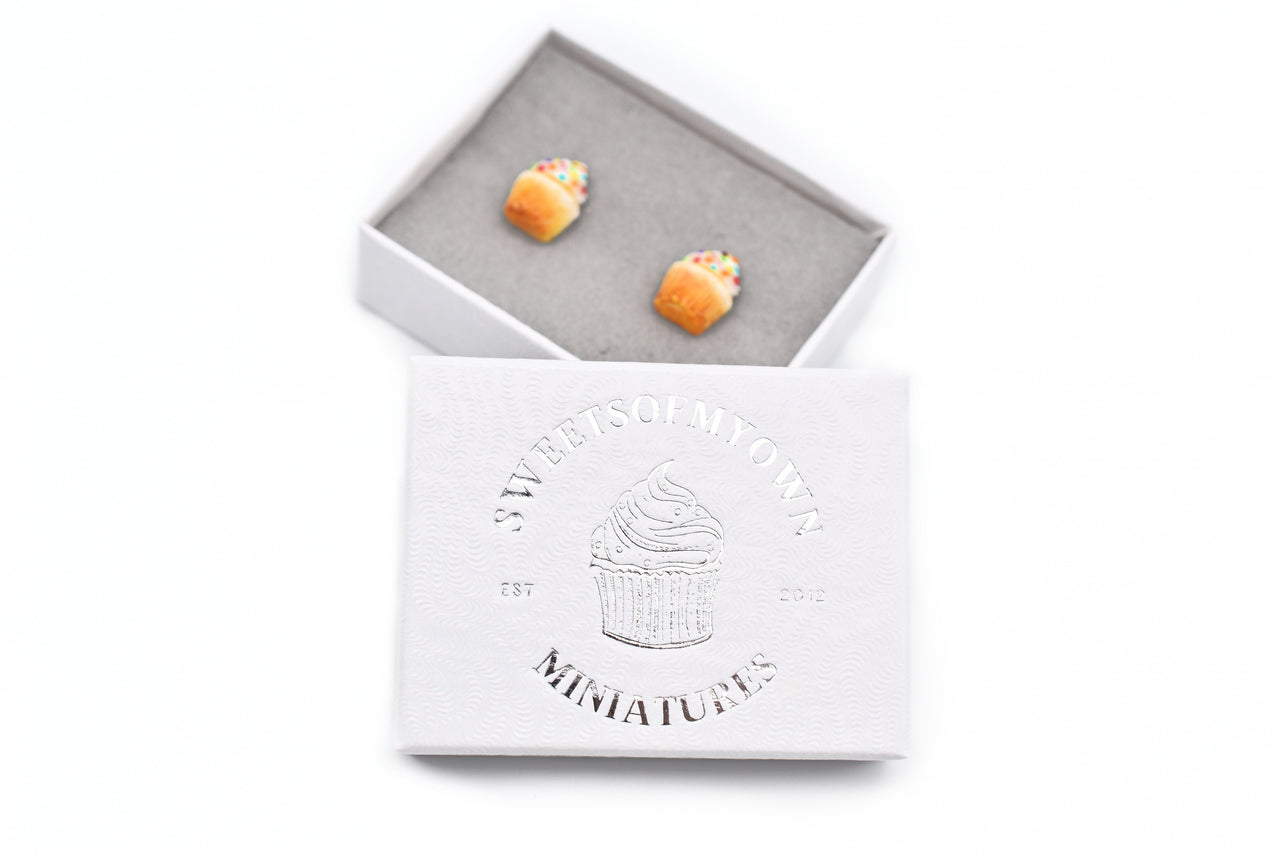 Vanilla Cupcakes - Stud Earrings