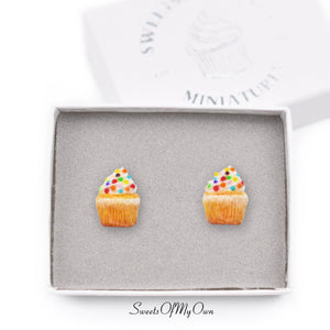Vanilla Cupcakes - Stud Earrings